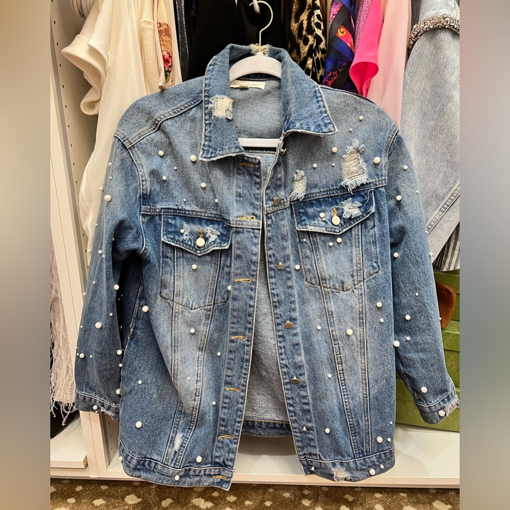 Pearl denim Jean jacket
